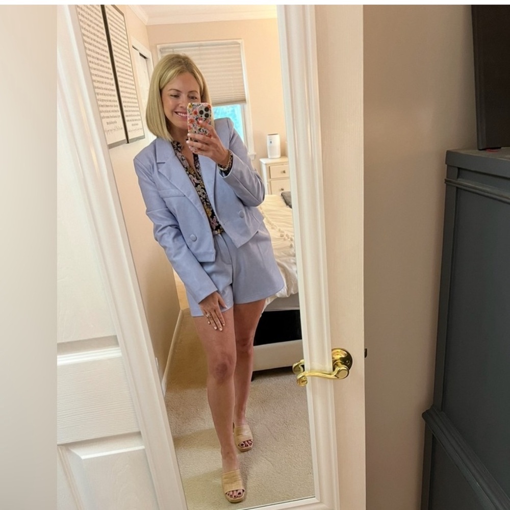 7 For All Mankind shorts and blazer set